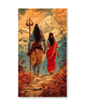 Lord Shiv- Parvati - Poster (6X4 inches)