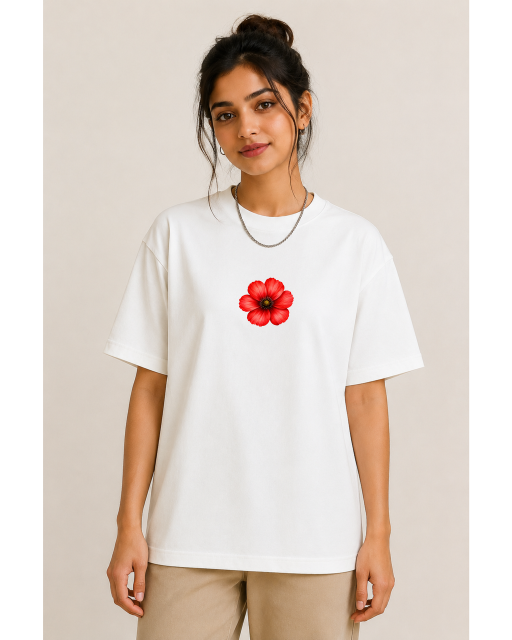Cosmos Bipinnatus Flower- Oversized Unisex Tshirt