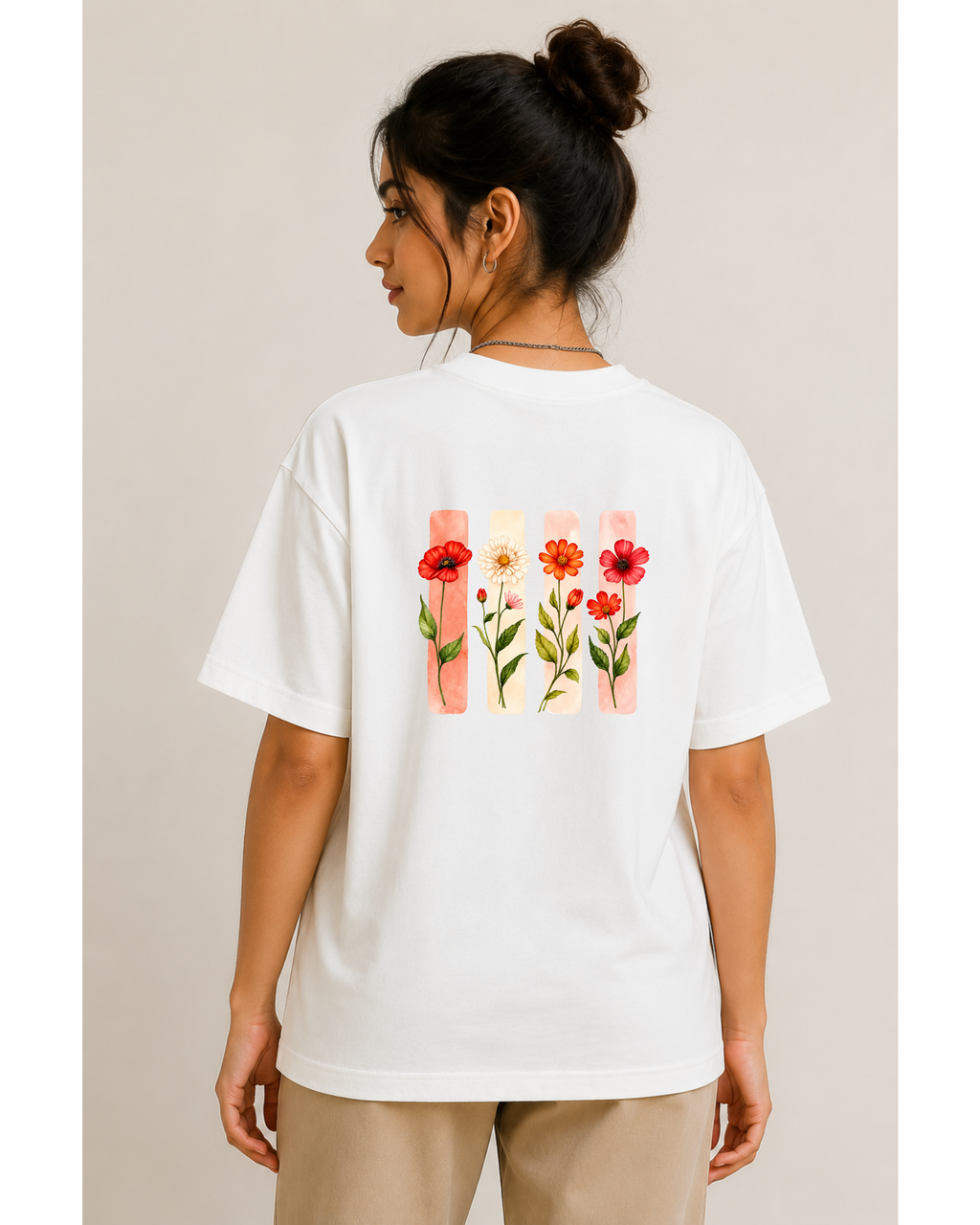 Cosmos Bipinnatus Flower- Oversized Unisex Tshirt