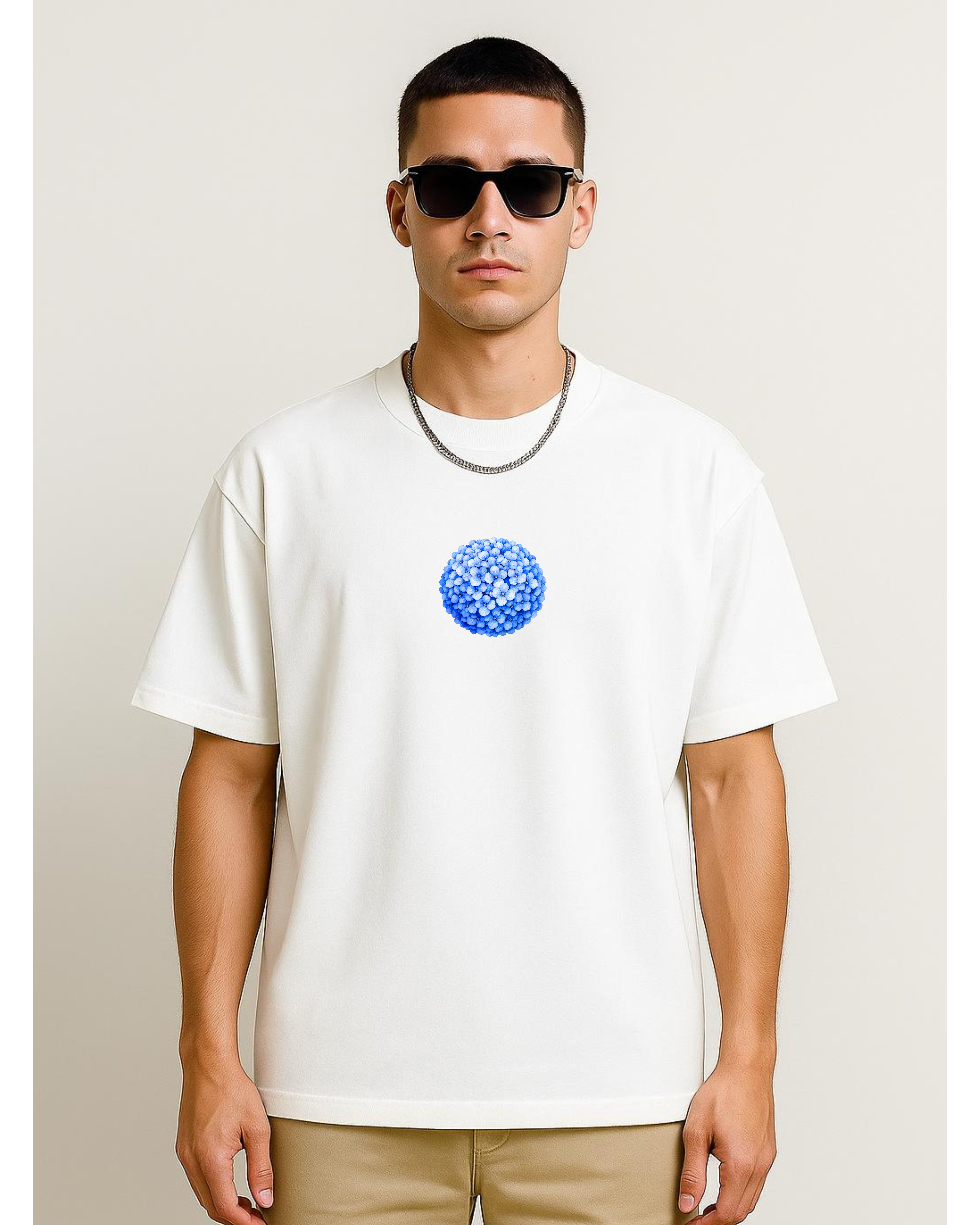 Blue Hydrangea - Oversized Unisex Tshirt