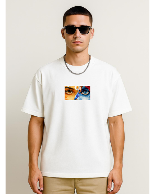 Lord Radha Krishna Tshirt - Oversized Unisex