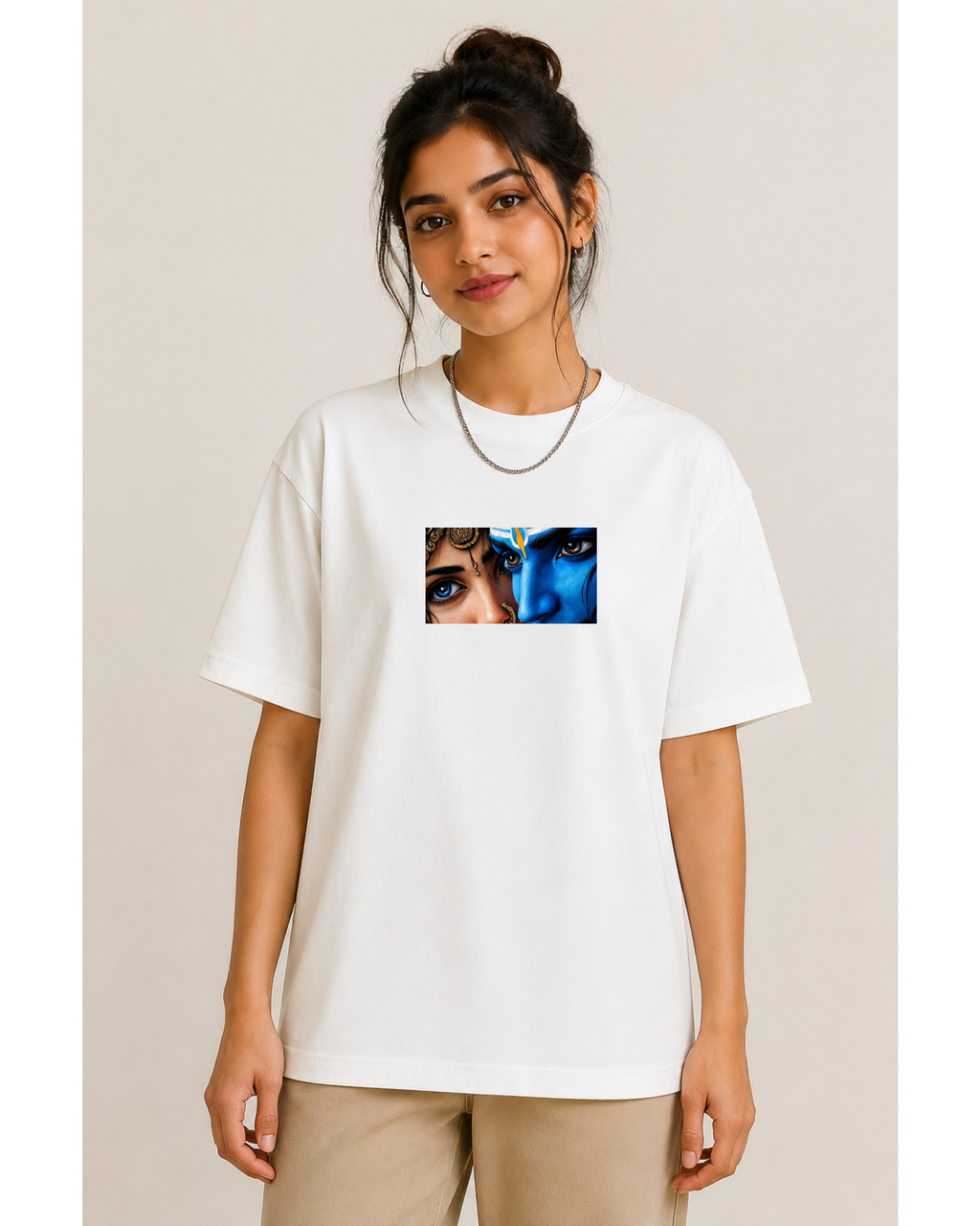 Lord Shiv Parvati Tshirt - Oversized Unisex